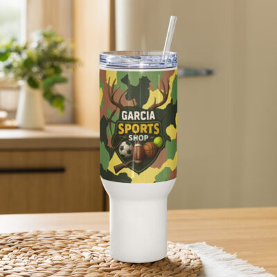 Garcia Sports Shop Camo Travel Mug with Handle