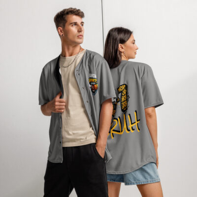 Garcia Sports Shop "6 7" Silver Recycled Baseball Jersey