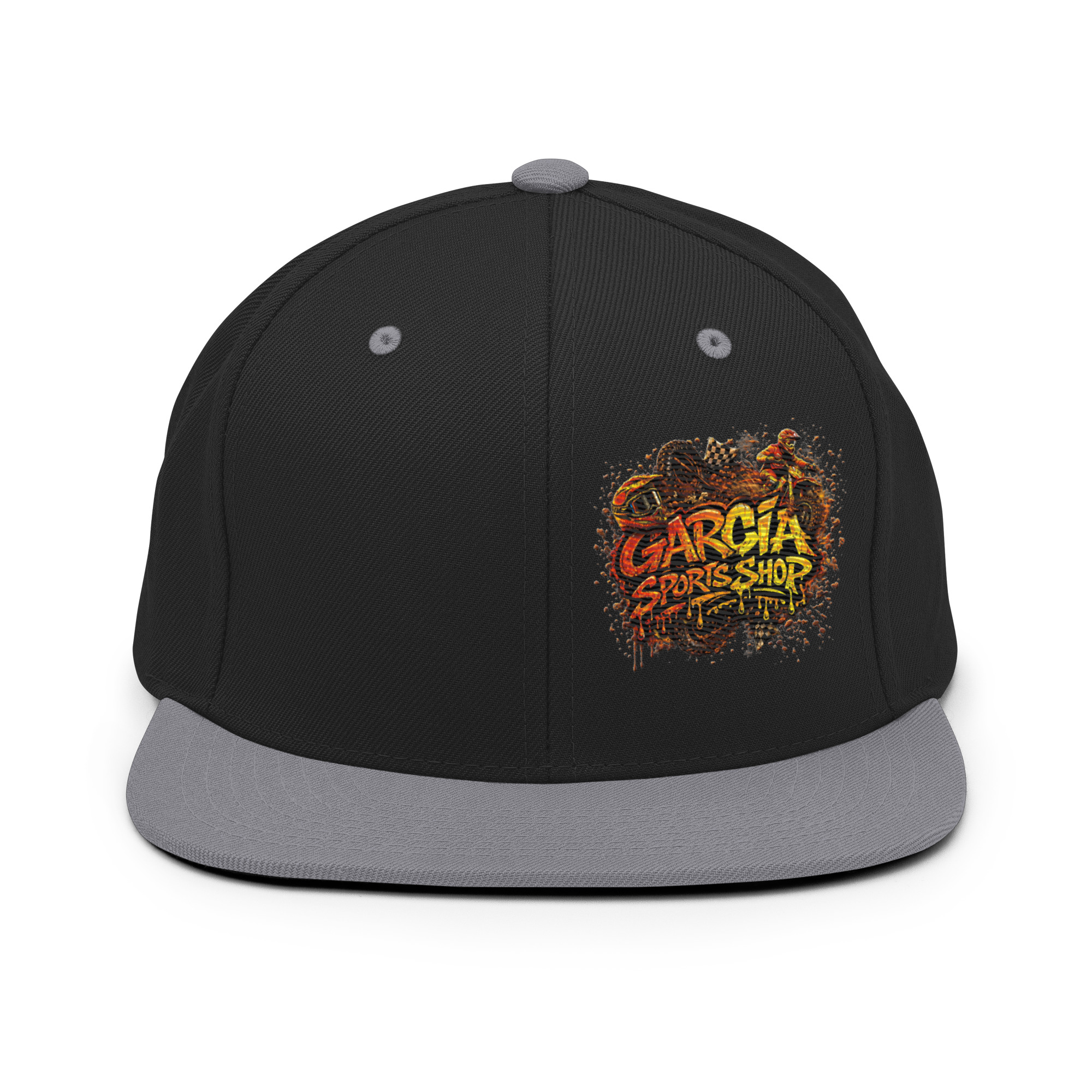 Garcia Sports Shop Moto Merch Snapback Hat - Image 6