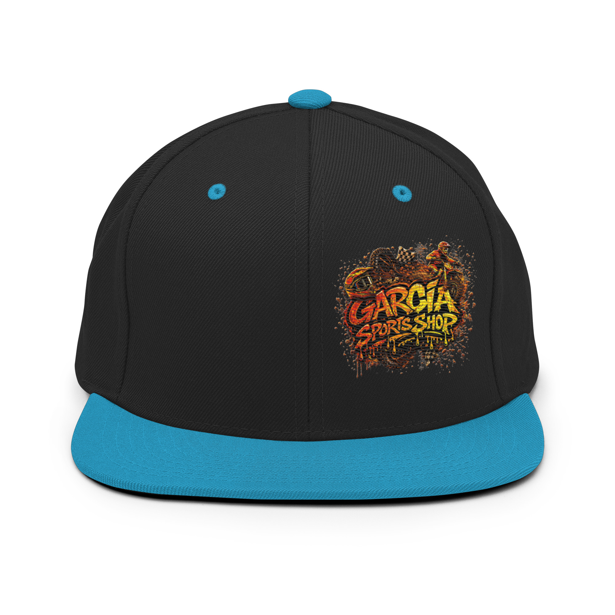 Garcia Sports Shop Moto Merch Snapback Hat - Image 5