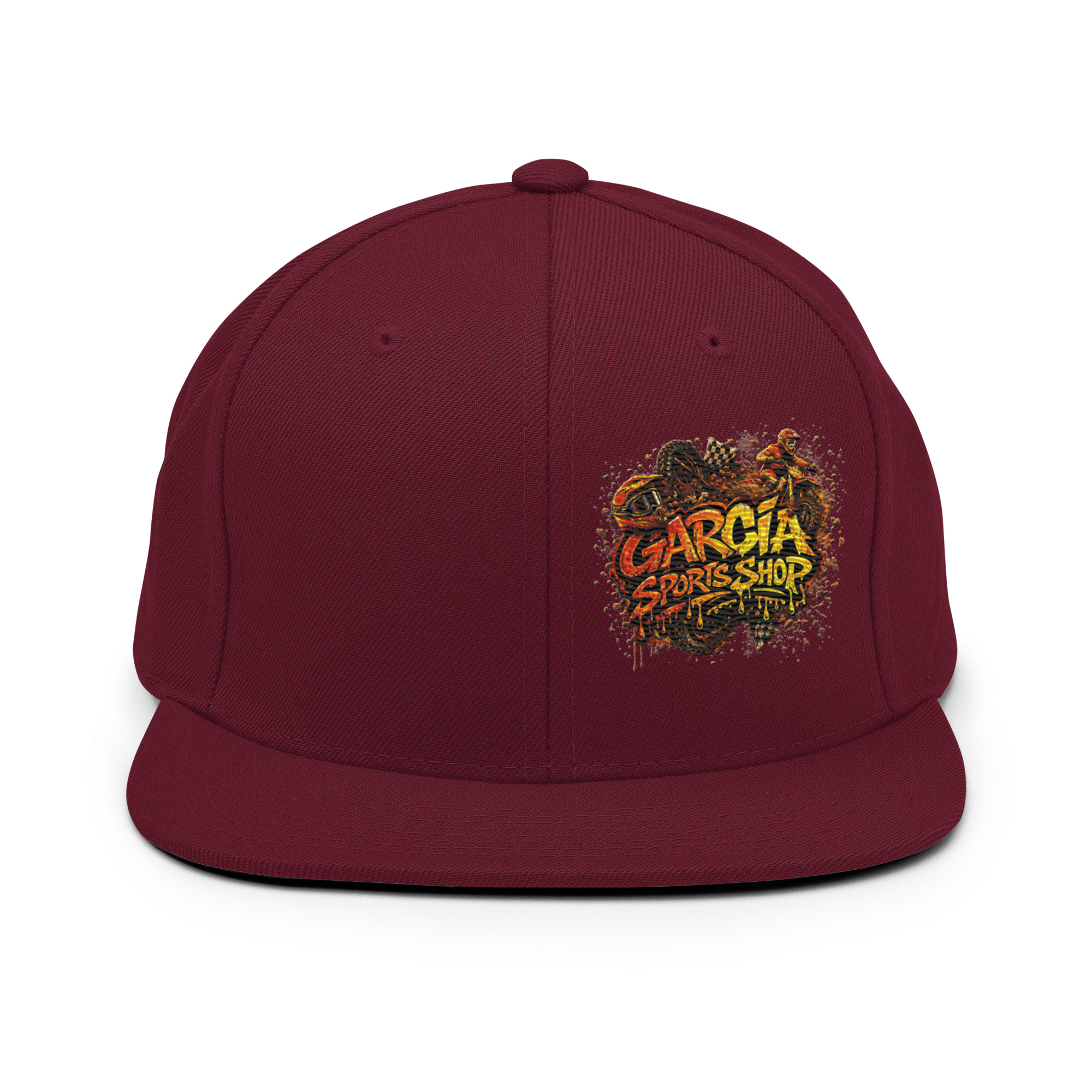 Garcia Sports Shop Moto Merch Snapback Hat - Image 7