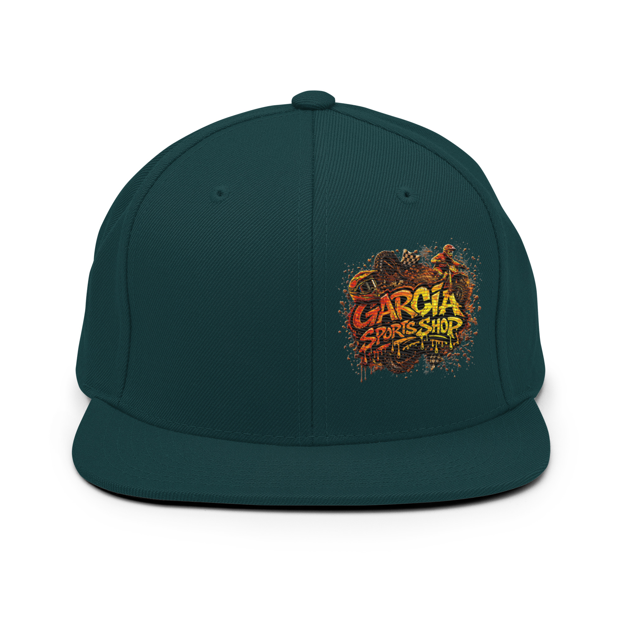 Garcia Sports Shop Moto Merch Snapback Hat - Image 11