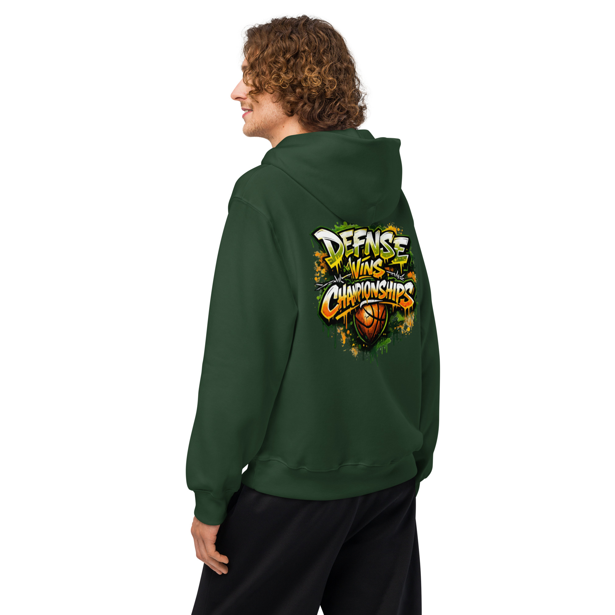 Garcia Sports Shop Basketball Logo Heavyweight Hoodie - Image 5