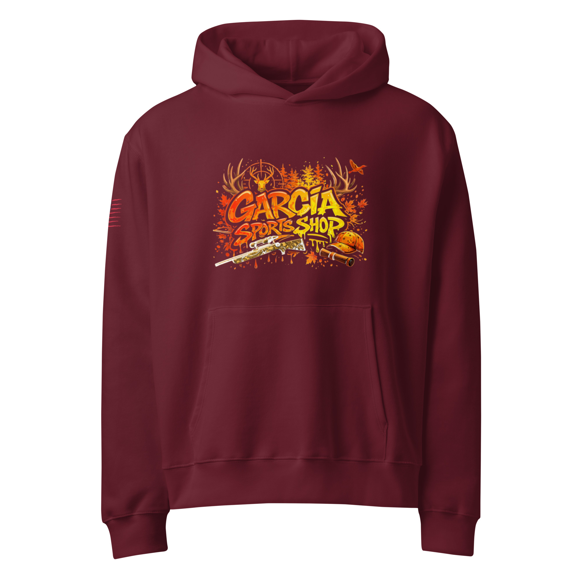 Garcia Sports Shop Hunting Logo Heavyweight Hoodie - Image 4