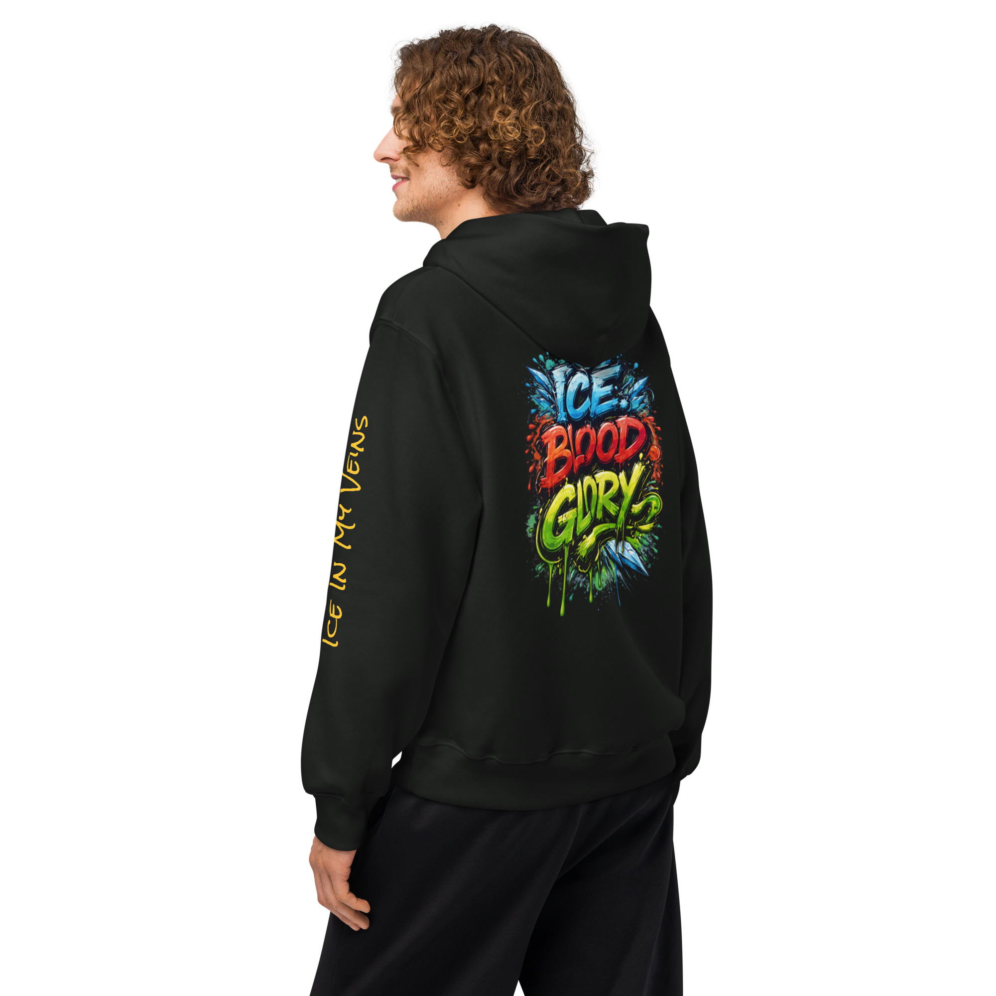 Garcia Sports Shop Hockey Logo Heavyweight Hoodie - Image 2