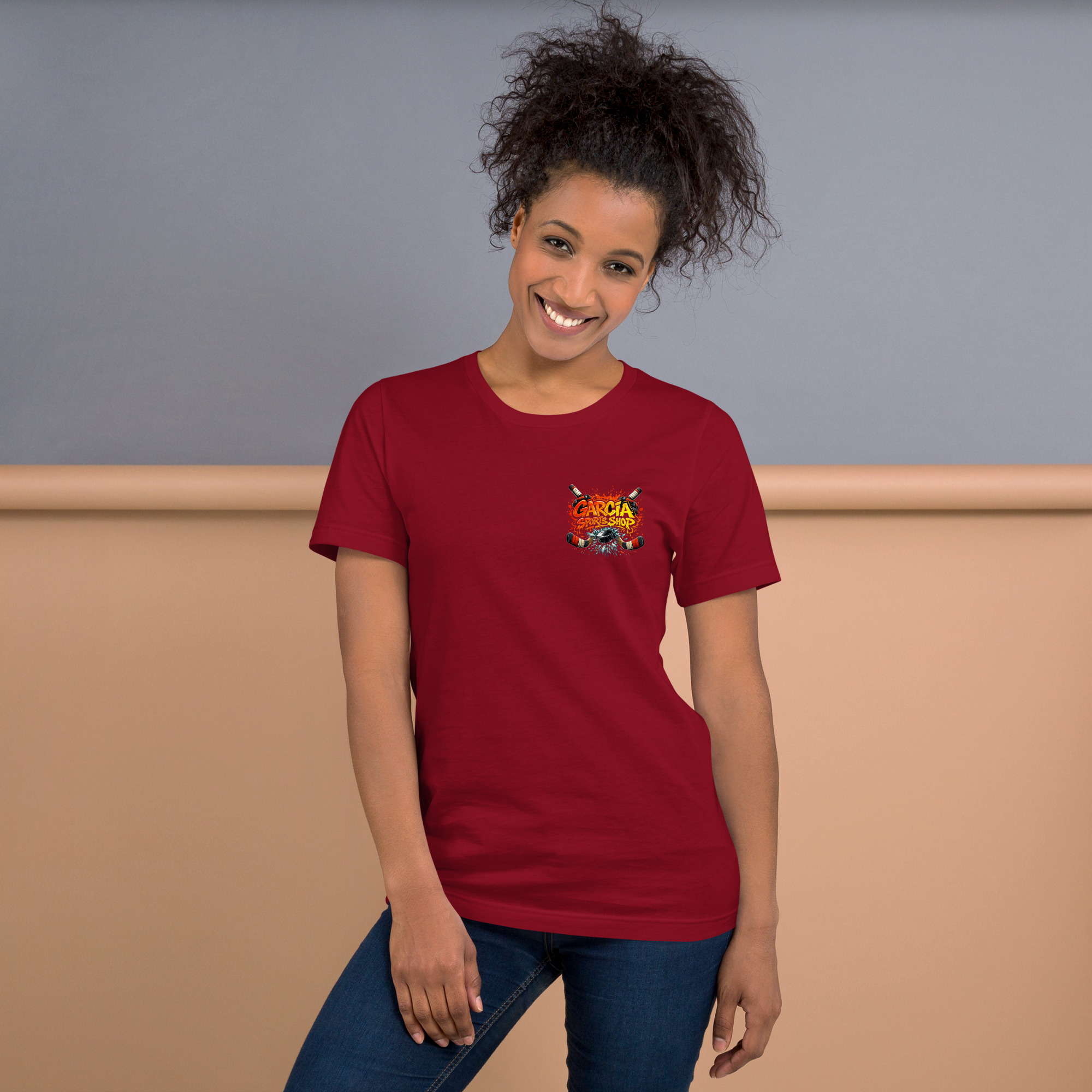 Garcia Sports Shop Hockey Logo Unisex T-Shirt - Image 15