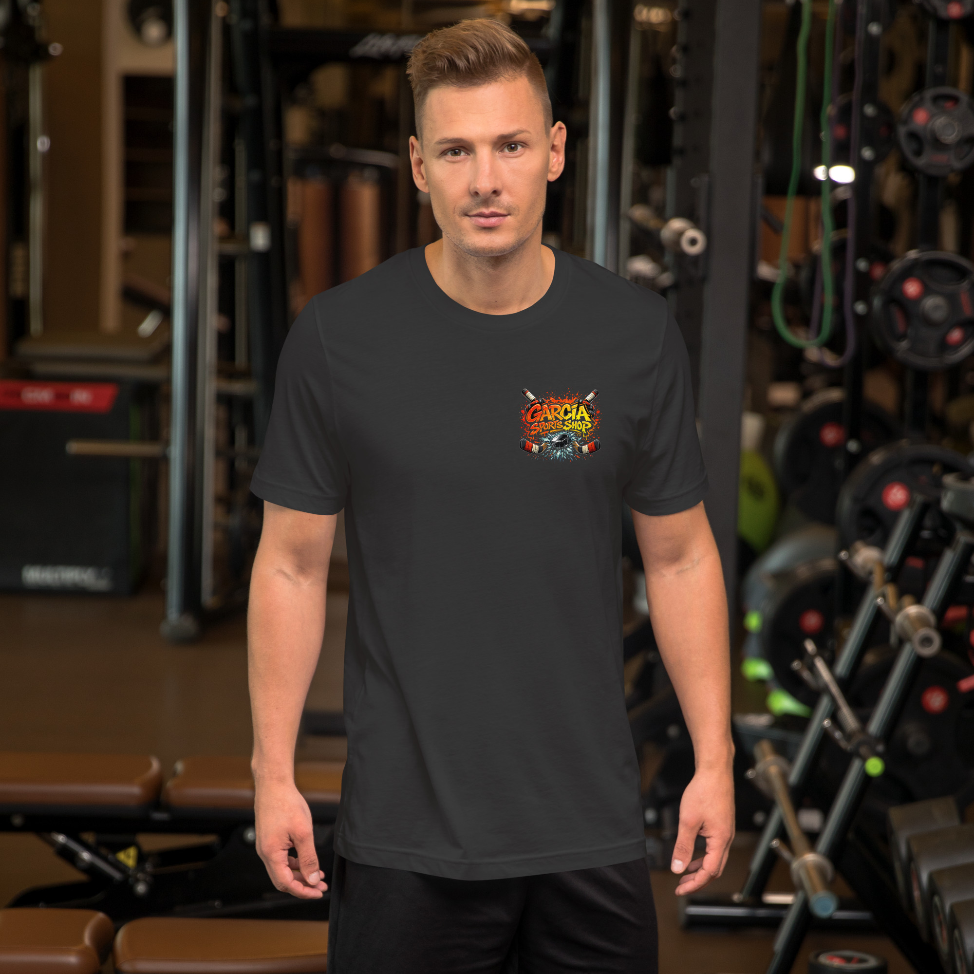 Garcia Sports Shop Hockey Logo Unisex T-Shirt - Image 6
