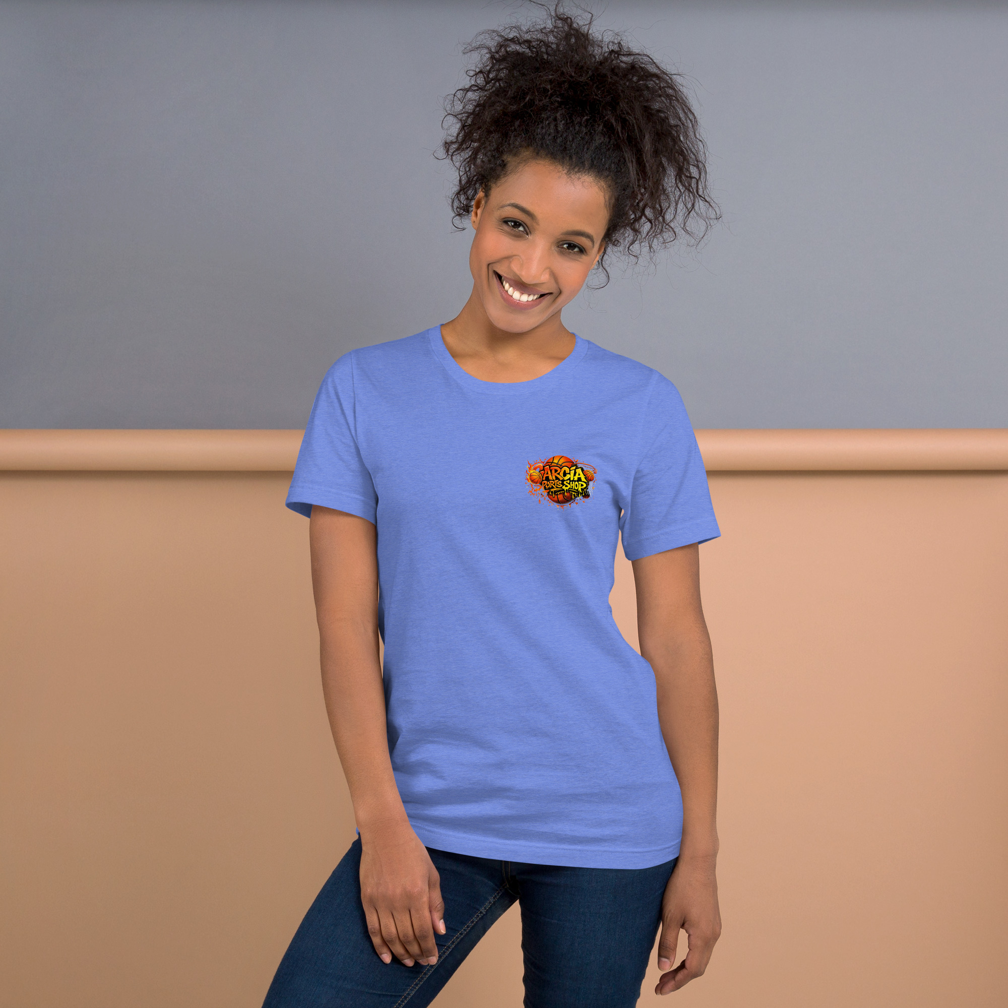 Garcia Sports Shop Basketball Logo Unisex T-Shirt - Image 12