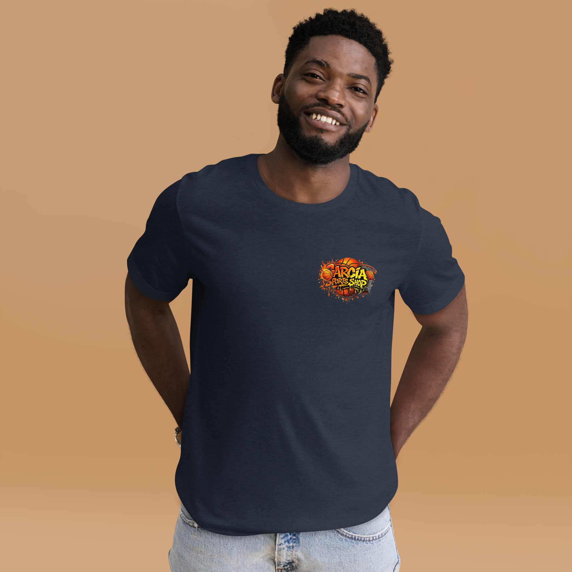 Garcia Sports Shop Basketball Logo Unisex T-Shirt - Image 6