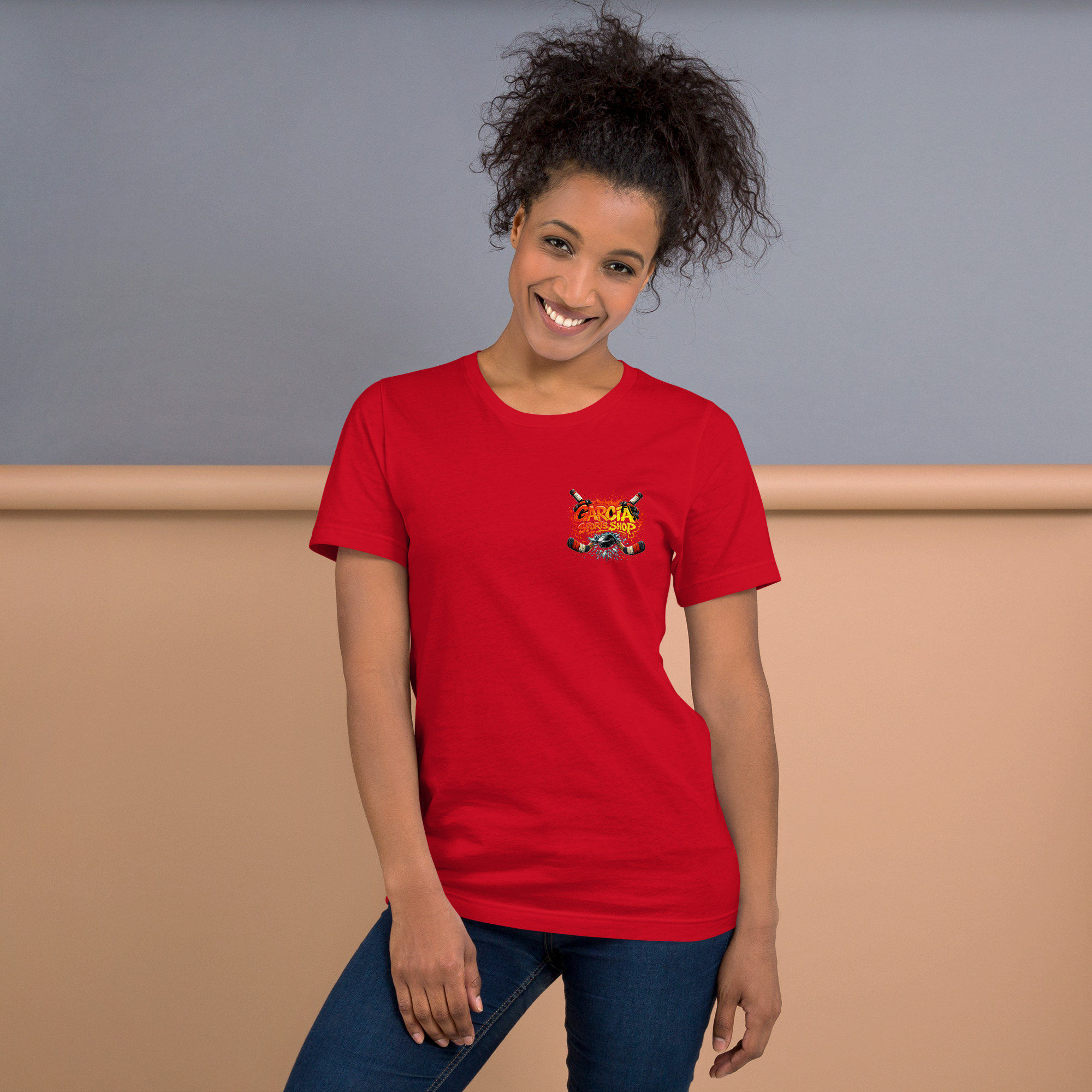 Garcia Sports Shop Hockey Logo Unisex T-Shirt - Image 2