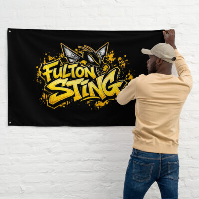 Fulton Sting Graffiti Logo Flag