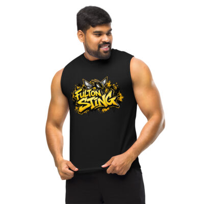 Fulton Sting Graffiti Logo Muscle Shirt