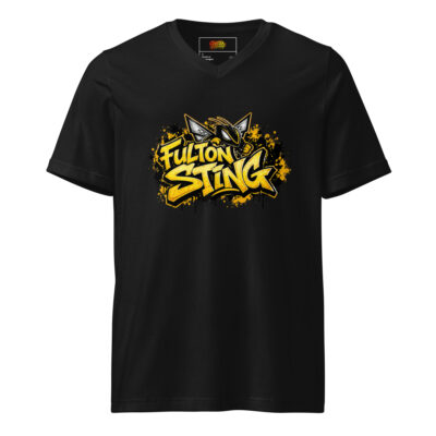 Fulton Sting Graffiti Logo V-Neck T-Shirt (Basic)