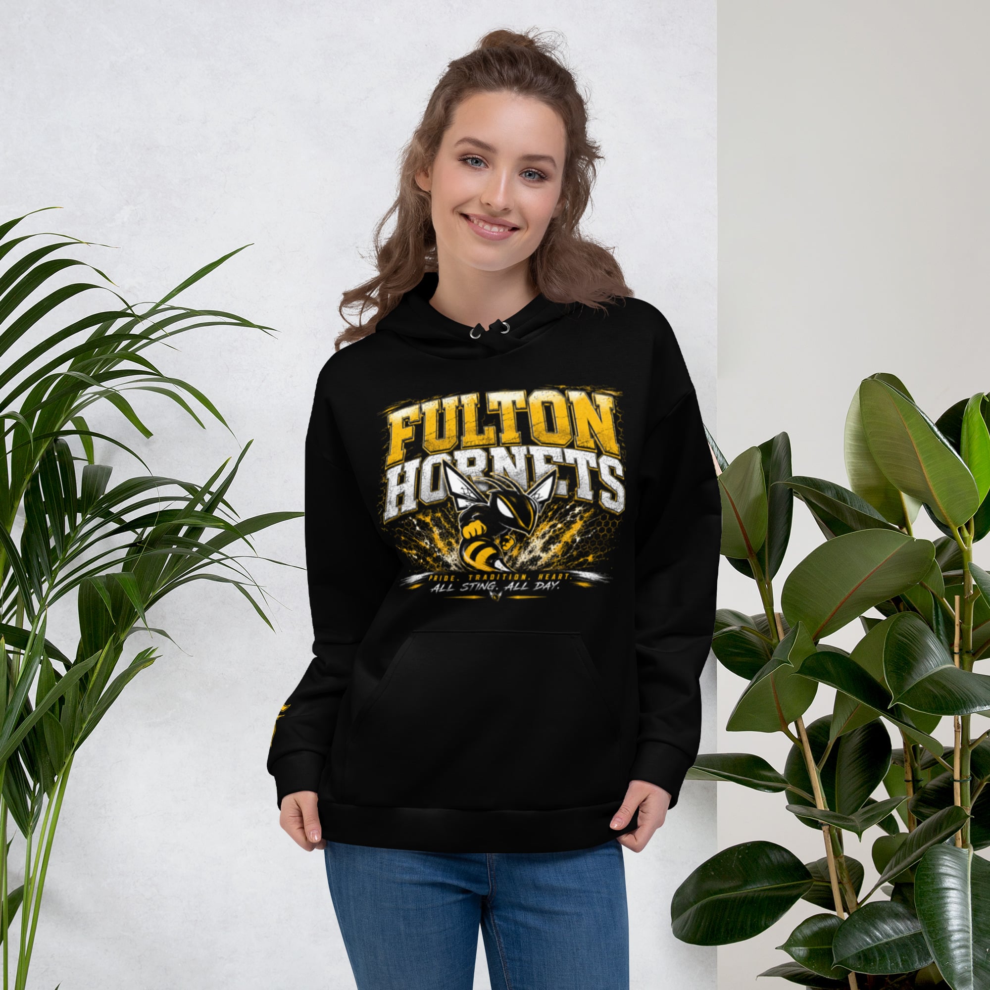 Hornets Design 1 Dri-Fit Hoodie - Image 3