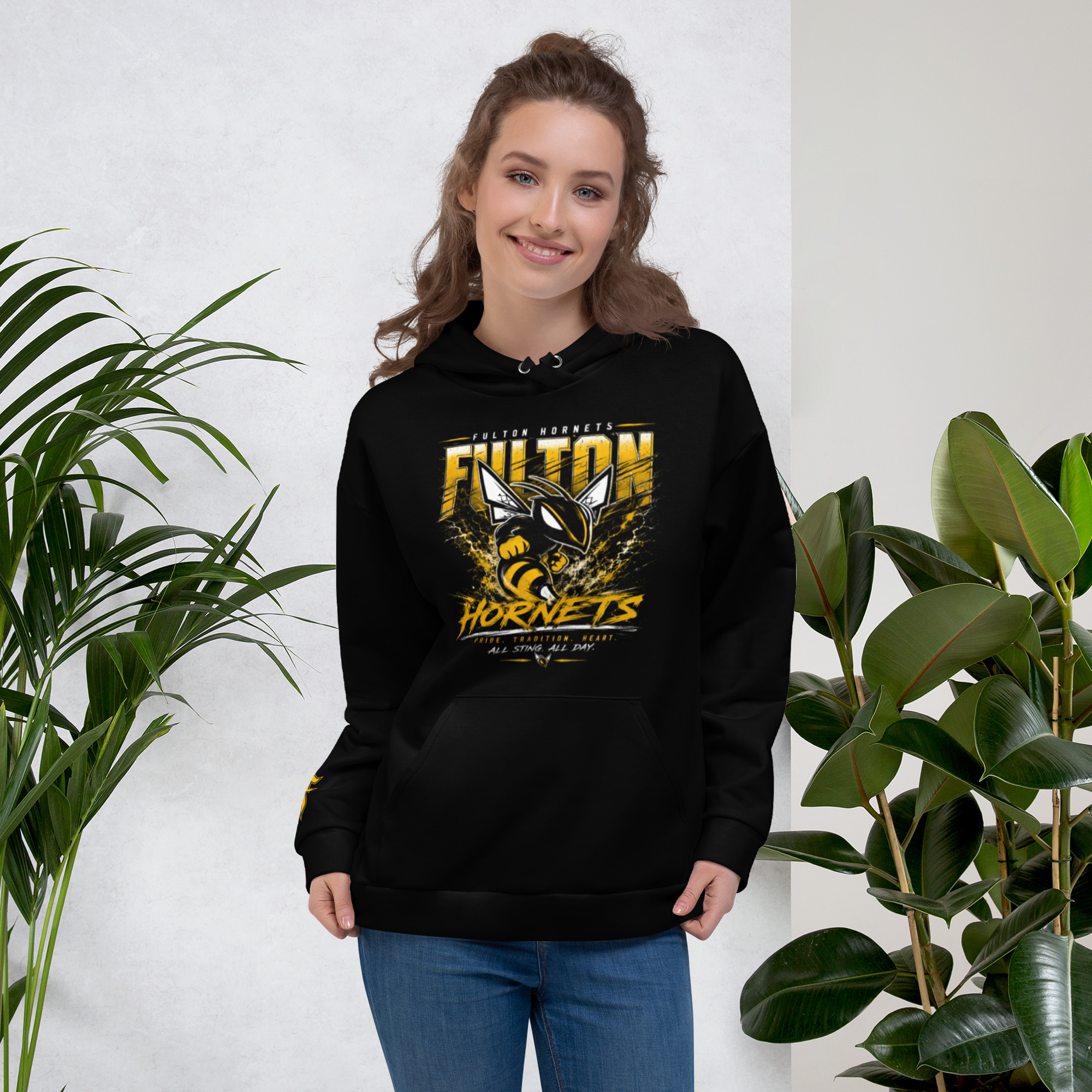 Hornets Design 2 Dri-Fit Hoodie - Image 3