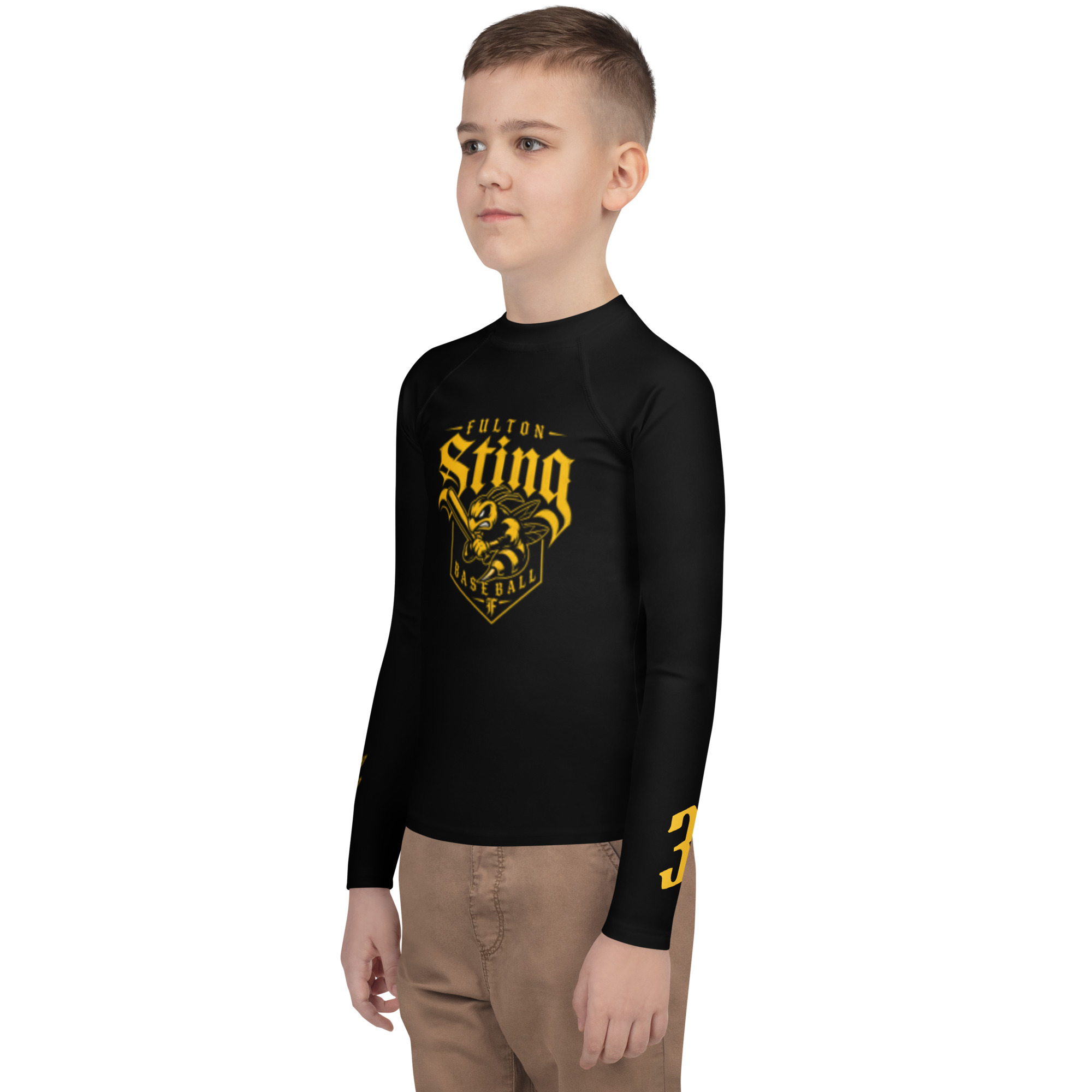Sting Baseball Milius #3 Long Sleeve Dri-Fit Shirt (Youth)