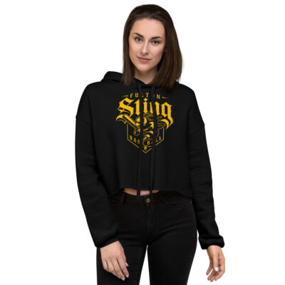 Sting Baseball Crop Hoodie