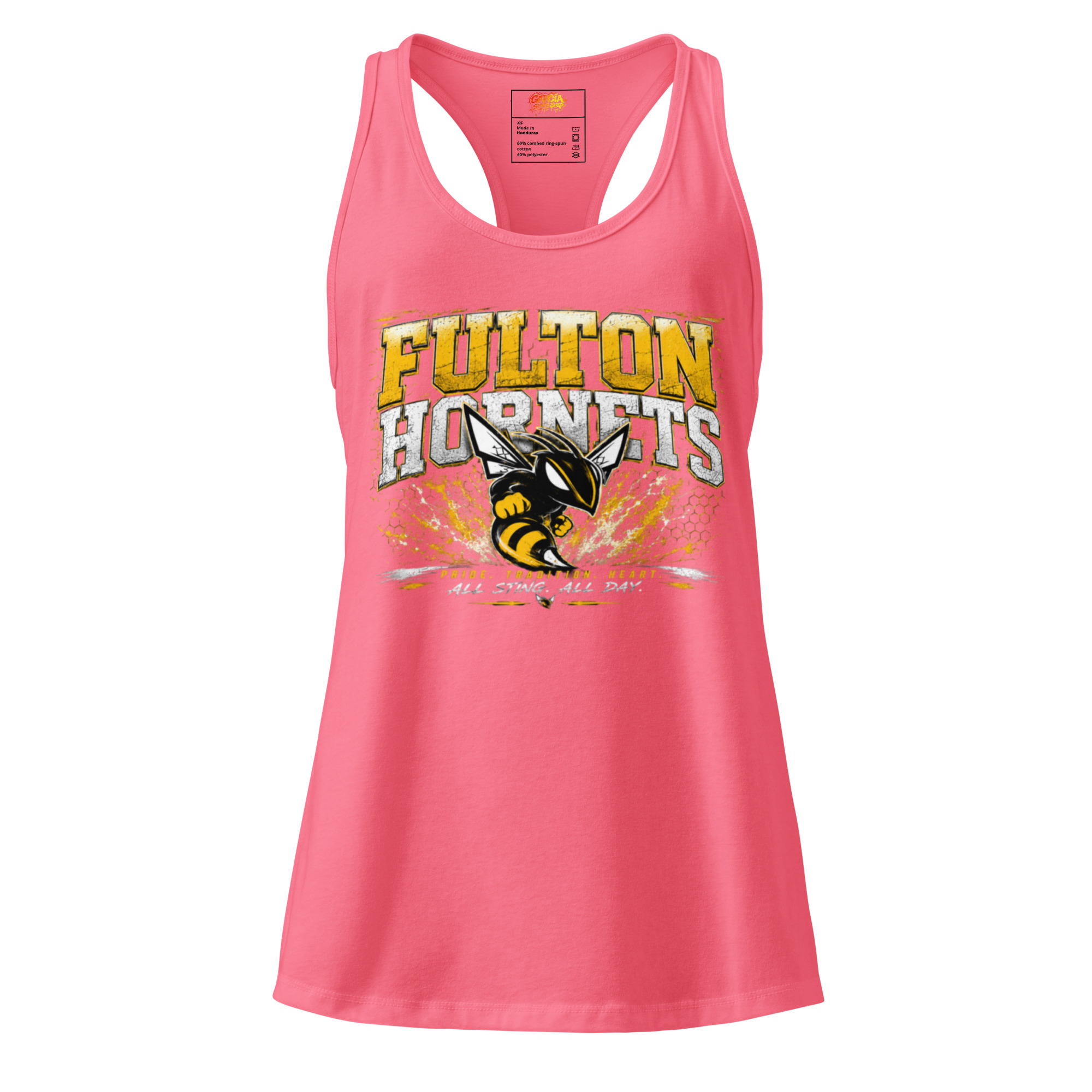 Hornets Design 1 Women's Racerback Tank Top - Image 2