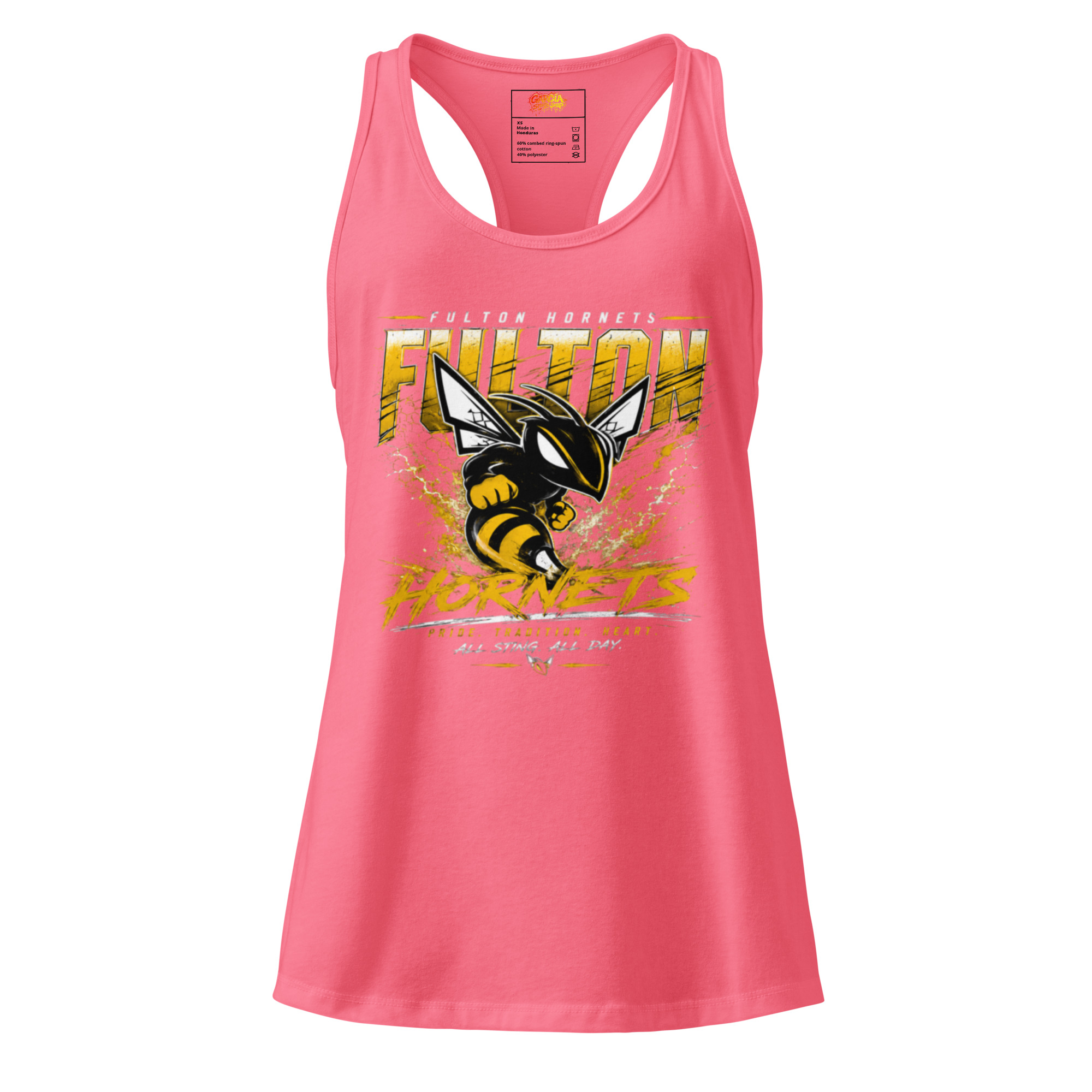 Hornets Design 2 Women’s Racerback Tank Top - Image 2
