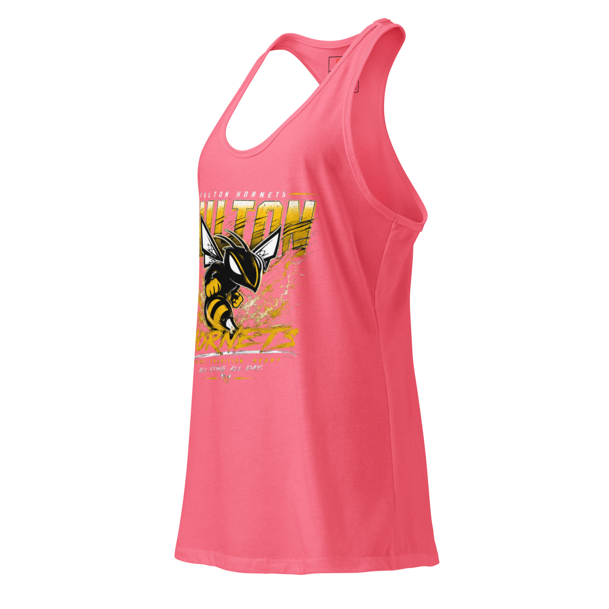 Hornets Design 2 Women’s Racerback Tank Top - Image 11