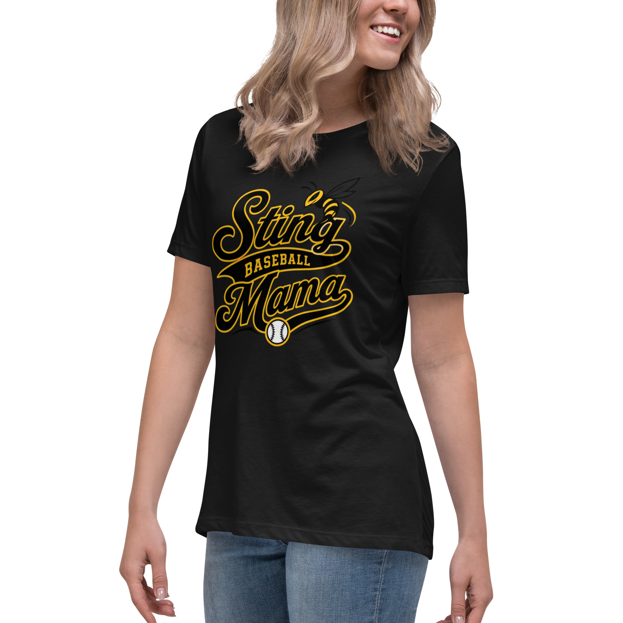 Sting Baseball Mama T-Shirt - Image 5