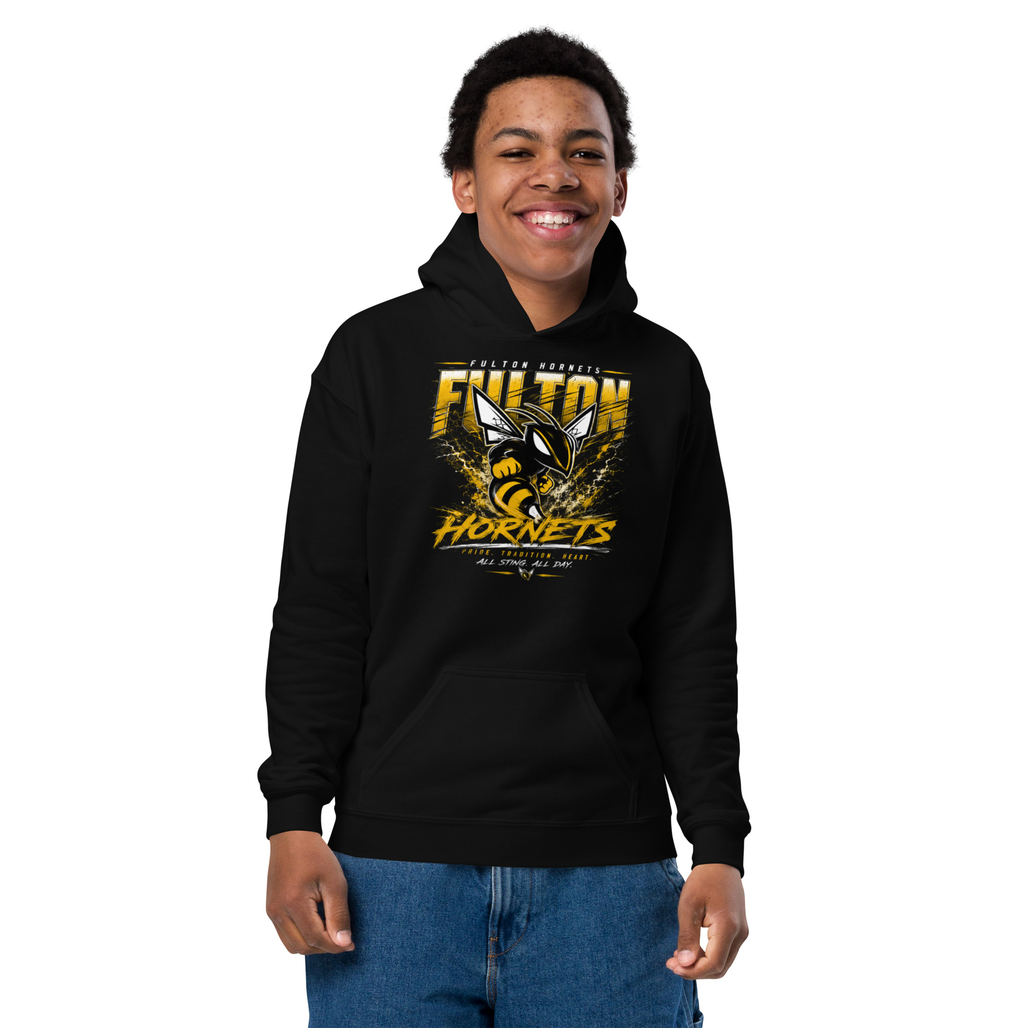 Hornets Design 2 Hoodie (Youth) - Image 4
